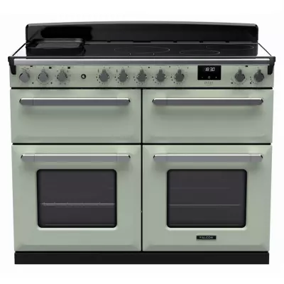 Cuisini�re 110cm Falcon Estel Deluxe Vert pastel / Chrome ESDLB110EIPMNT/CM-E1 4 fours / 5 foyers induction
