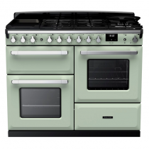 Cuisinière 110cm Falcon Estel Deluxe Vert pastel / Chromé ESDLO110DFPMNT/CM-E1 3 fours / 5 gaz + 2 vitro