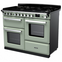 Cuisinière 110cm Falcon Estel Deluxe Vert pastel / Chromé ESDLO110DFPMNT/CM-E1 3 fours / 5 gaz + 2 vitro