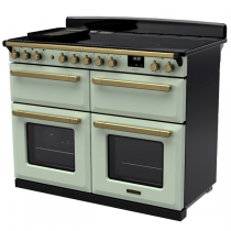 Cuisinière 110cm Falcon Estel Deluxe Vert pastel / laiton antique ESDLB110EIPMNT/AB-E1 4 fours / 5 foyers induction