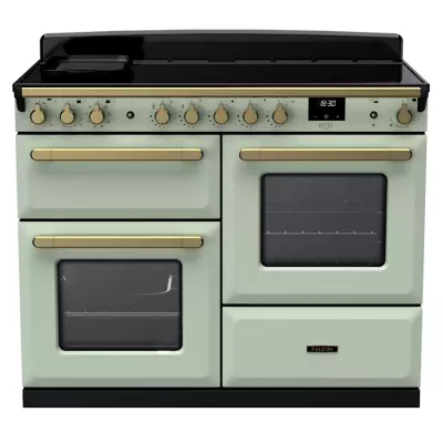 Cuisini�re 110cm Falcon Estel Deluxe Vert pastel / Laiton antique ESDLO110EIPMNT/AB-E1 3 fours / 5 foyers induction