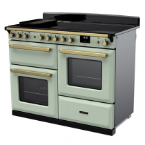 Cuisinière 110cm Falcon Estel Deluxe Vert pastel / Laiton antique ESDLO110EIPMNT/AB-E1 3 fours / 5 foyers induction