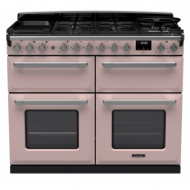 Cuisinière 110cm Falcon Estel Rose pastel / Chrome ESDLB110DFPPPK/CM-E1 4 fours / 5 foyers gaz + 2 vitro