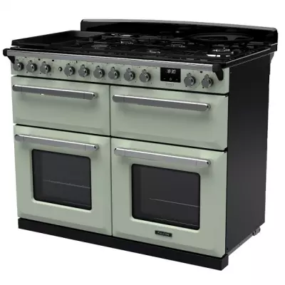 Cuisini�re 110cm Falcon Estel Vert pastel / Chrome ESDLB110DFPMNT/CM-E1 4 fours / 5 foyers gaz + 2 vitro