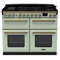 Cuisinière 110cm Falcon Estel Vert pastel / laiton antique ESDLB110DFPMNT/AB-E1 4 fours / 5 foyers gaz + 2 vitro