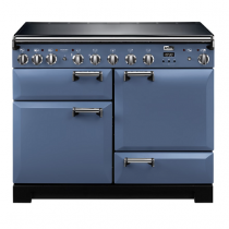 Cuisinière 110cm Falcon Leckford Deluxe Roche Bleue / Chromé LKD110EISB/C-EU 2 fours électriques + 1 grill / 5 foyers induction