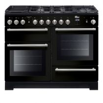 Cuisinière 110cm Falcon Longstock Deluxe Noir LSKD110DFBL/-FRA 3 fours électriques / 5 foyers gaz + 2 vitro