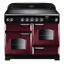 Cuisinière 110cm Falcon New Classic Rouge airelle Chromé CLA110EICY/C-EU 3 fours électriques / 5 foyers induction