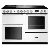 Cuisini&egrave;re 110cm Falcon Nexus Blanc Chrom&eacute; NEXO110EIPWHT/CM-E1 3 fours &eacute;lectriques / 5 foyers induction