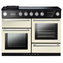 Cuisinière 110cm Falcon Nexus Ivoire Chromé NEX110SOEIIV/C-EU 2 fours électriques + 1 vapeur / 5 foyers induction