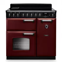 Cuisini&egrave;re 90cm Falcon Classic Deluxe NGC Bordeaux chrom&eacute; CLDL90EIPBOR/CM-E1 3 fours &eacute;lectriques / 5 foyers induction