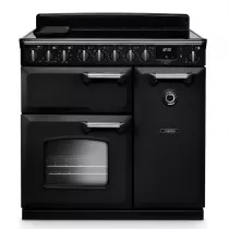 Cuisini&egrave;re 90cm Falcon Classic Deluxe NGC Charbon chrom&eacute; CLDL90EIPCBL/CM-E1 3 fours &eacute;lectriques / 5 foyers induction