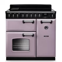Cuisini&egrave;re 90cm Falcon Classic Deluxe NGC Parme chrom&eacute; CLDL90EIPHTH/CM-E1 3 fours &eacute;lectriques / 5 foyers induction