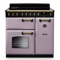 Cuisini&egrave;re 90cm Falcon Classic Deluxe NGC Parme laiton antique CLDL90EIPHTH/AB-E1 3 fours &eacute;lectriques / 5 foyers induction