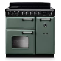 Cuisini&egrave;re 90cm Falcon Classic Deluxe NGC Vert min&eacute;ral chrom&eacute; CLDL90EIPMGR/CM-E1 3 fours &eacute;lectriques / 5 foyers induction