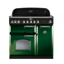 Cuisinière 90cm Falcon Classic Deluxe Vert anglais Chromé CDL90EIRG/C-EU 3 fours électriques / 5 foyers induction