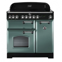 Cuisinière 90cm Falcon Classic Deluxe Vert minéral Chromé CDL90EIMG/C-EU 3 fours électriques / 5 foyers induction