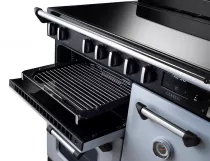 Cuisini&egrave;re 90cm Falcon Classic NGC Bleu pastel Chrom&eacute; CL90EIPBOR/CM-E1 3 fours &eacute;lectriques / 5 foyers induction