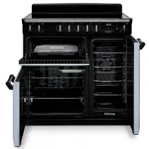 Cuisini&egrave;re 90cm Falcon Classic NGC Cr&egrave;me pastel Chrom&eacute; CL90EIPPCR/CM-E1 3 fours &eacute;lectriques / 5 foyers induction