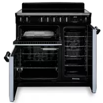 Cuisini&egrave;re 90cm Falcon Classic NGC Cr&egrave;me pastel Chrom&eacute; CL90EIPPCR/CM-E1 3 fours &eacute;lectriques / 5 foyers induction