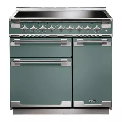 Cuisini�re 90cm Falcon Elise 90 Vert min�ral ELS90EIMG/-EU 3 fours �lectriques / 5 foyers induction