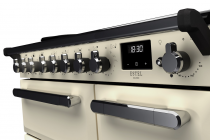 Cuisinière 90cm Falcon Estel Deluxe Crème pastel / Chromé ESDL90EIPPCR/CM-E1 3 fours électriques / 5 foyers induction