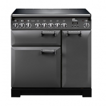 Cuisinière 90cm Falcon Leckford Ardoise / Chromé LKD90EISL/C-EU 2 fours électriques / 5 foyers induction