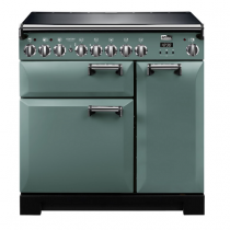 Cuisinière 90cm Falcon Leckford Deluxe Vert Minéral / Chromé LKD90EIMG/C-EU 2 fours électriques / 5 foyers induction