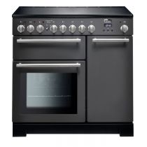 Cuisinière 90cm Falcon Longstock Deluxe Ardoise LSKD90EISL/-FRA 3 fours électriques / 5 foyers induction