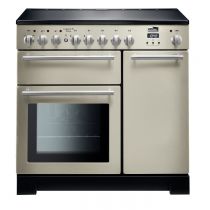 Cuisinière 90cm Falcon Longstock Deluxe Ivoire LSKD90EIIV/-FRA 3 fours électriques / 5 foyers induction