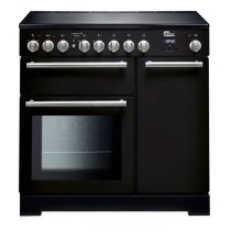 Cuisinière 90cm Falcon Longstock Deluxe Noir LSKD90EIBL/-FRA 3 fours électriques / 5 foyers induction