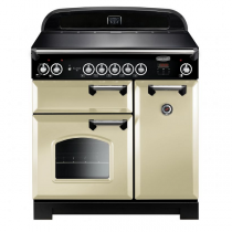 Cuisinière 90cm Falcon New Classic Crème Chromé CLA90EICR/C-EU 3 fours électriques / 5 foyers induction