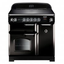 Cuisinière 90cm Falcon New Classic Noir Chromé CLA90EIBL/C-EU 3 fours électriques / 5 foyers induction