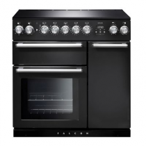 Cuisinière 90cm Falcon Nexus Charbon Chromé NEX90EICBCEU 3 fours électriques / 5 foyers induction