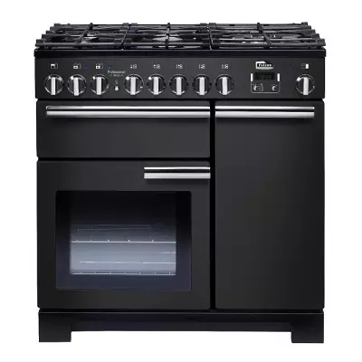 Cuisini�re 90cm Falcon Professional Deluxe Charbon PDL90DFCB/C-EU 3 fours �lectriques / 5 foyers gaz