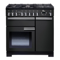 Cuisinière 90cm Falcon Professional Deluxe Charbon PDL90DFCB/C-EU 3 fours électriques / 5 foyers gaz