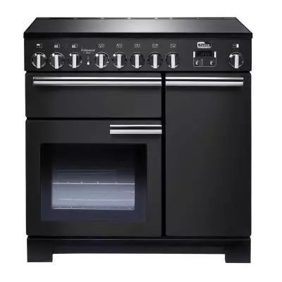 Cuisini�re 90cm Falcon Professional Deluxe Charbon PDL90EICB/C-EU 3 fours �lectriques / 5 foyers induction