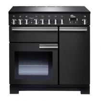 Cuisinière 90cm Falcon Professional Deluxe Charbon PDL90EICB/C-EU 3 fours électriques / 5 foyers induction