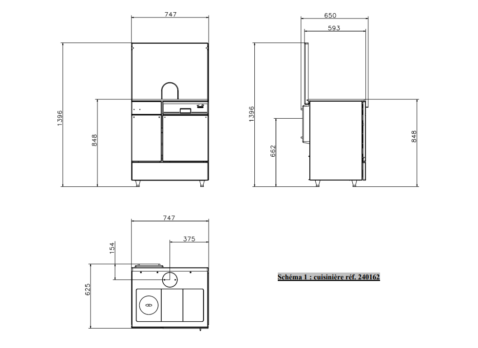 CUISINIÈRE À BOIS 10 KW ARPEGE BLANC - GODIN 240152BL