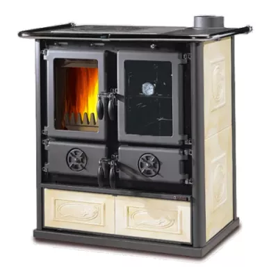 Cuisini�re � bois 7.9kW Rosetta 16 Ceramica Liberty Panna - LA NORDICA R�f. 3003802
