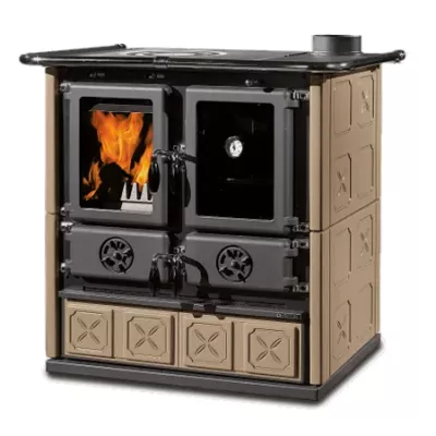 Cuisini�re � bois 7.9kW Rosetta 16 Maiolica Taupe - LA NORDICA R�f. 3003822