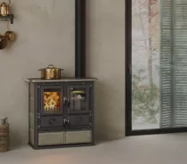 Cuisini&egrave;re &agrave; bois 7.9kW Rosetta 16 Petra Pierre naturelle - LA NORDICA R&eacute;f. 3003810