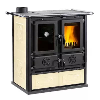 Cuisini�re � bois 7.9kW Rosetta SX.16 Ceramica Liberty Panna - LA NORDICA R�f. 3003902