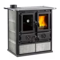 Cuisini&egrave;re &agrave; bois 7.9kW Rosetta SX16 Petra Pierre naturelle - LA NORDICA R&eacute;f. 3003910