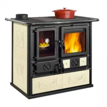 Cuisini&egrave;re &agrave; bois 8.2kW Rosa SX Reverse.16 Ceramica Panna - LA NORDICA R&eacute;f. 3005802