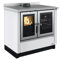 Cuisini&egrave;re &agrave; bois 8.3kW Venezia .16 Blanc - LA NORDICA R&eacute;f. 3005431