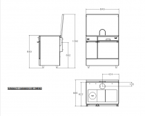 Cuisinière à bois 85cm L\' Arpège 10.5kW coloris blanc - Godin réf. 240163 (remplace 240153)