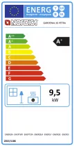 Cuisini&egrave;re &agrave; bois 9.5kW Gardenia .16 Petra Pierre naturelle - LA NORDICA R&eacute;f. 3000910