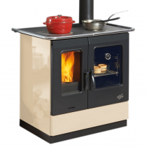 Cuisinière à bois Armonnie 6.5Kw émaillée Sable - GODIN Réf. 241100