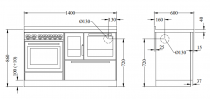 Cuisinière à bois DeManincor Monobloc Classica MB140 5.5kW